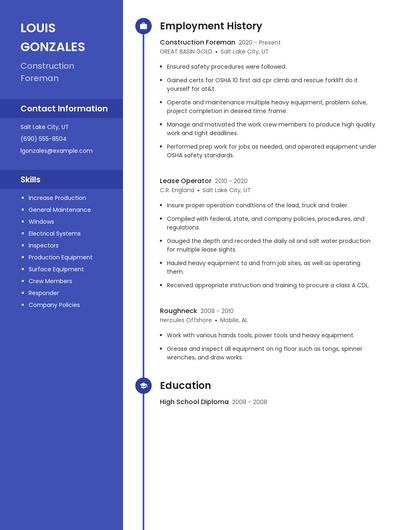 Resume example 5