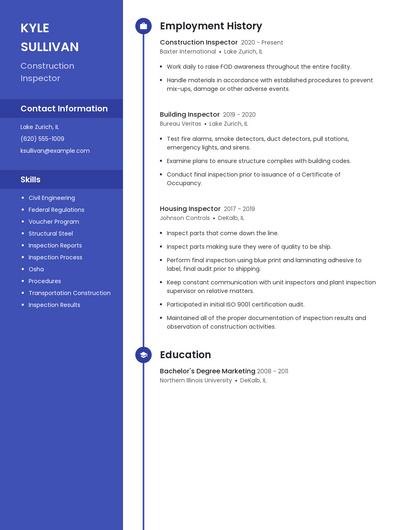 Resume example 4