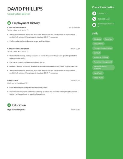 Resume example 4