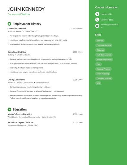 Resume example 5