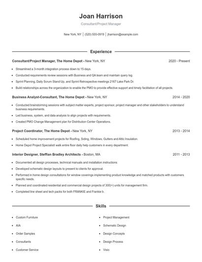 Resume example 1