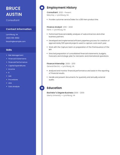Resume example 4