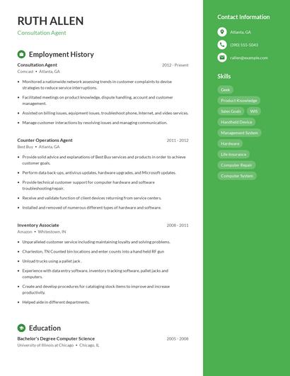 Consultation Agent Resume