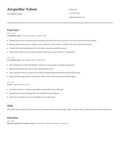 Consultation Agent Resume