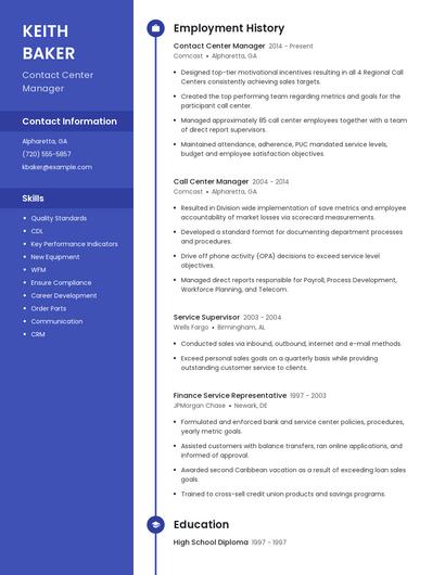 Resume example 4