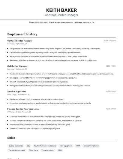 Resume example 2