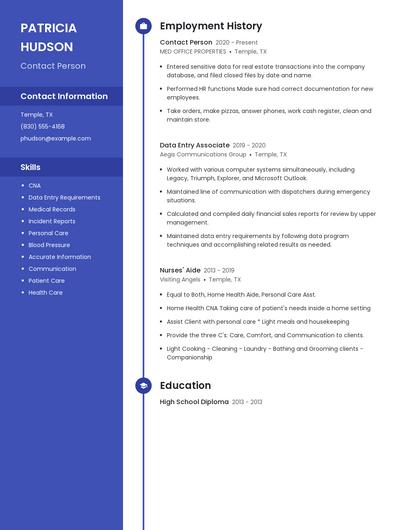 Resume example 5