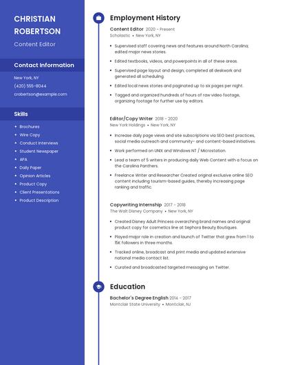Resume example 4