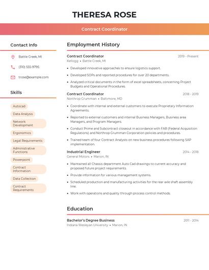 Resume example 3