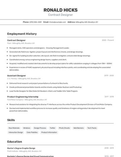 Resume example 2