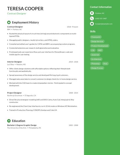 Resume example 4