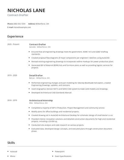 Contract-Drafter Resume