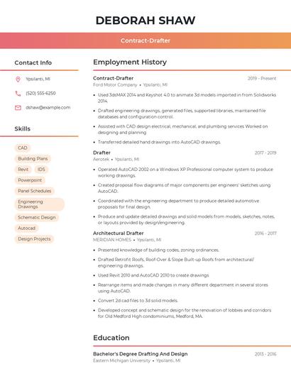 Contract-Drafter Resume