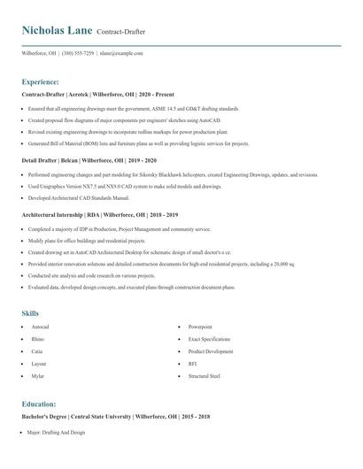 Contract-Drafter Resume