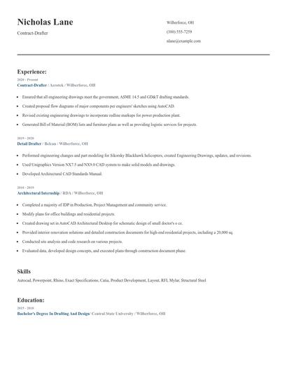 Contract-Drafter Resume