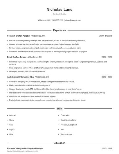 Contract-Drafter Resume