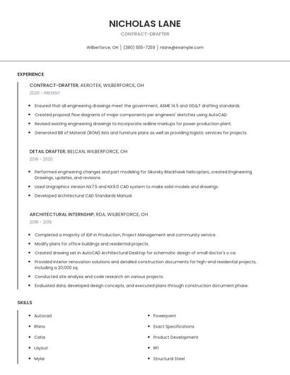 Contract-Drafter Resume