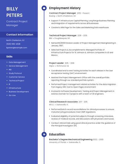 Resume example 4