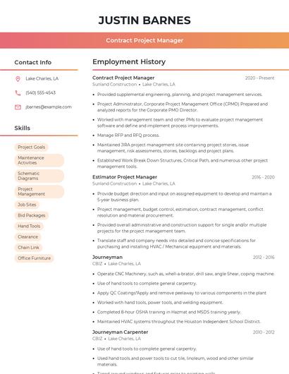 Resume example 3