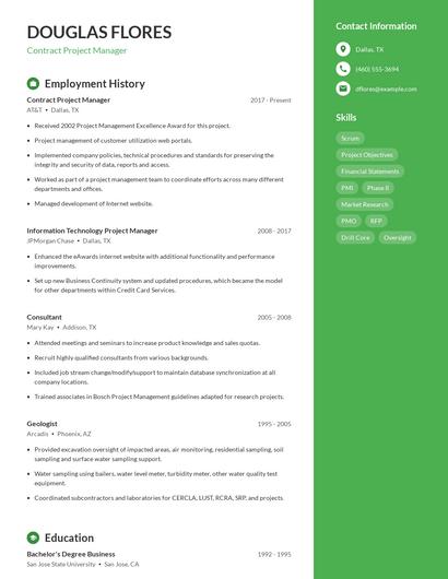 Resume example 5