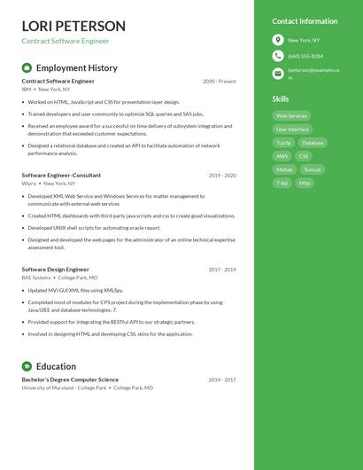 Resume example 4