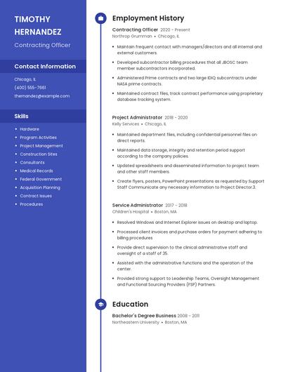 Resume example 4