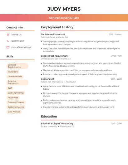 Resume example 3