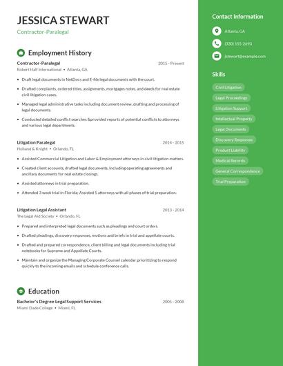 Resume example 5