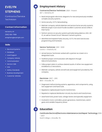 Resume example 4