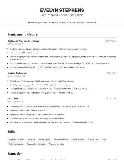 Resume example 2