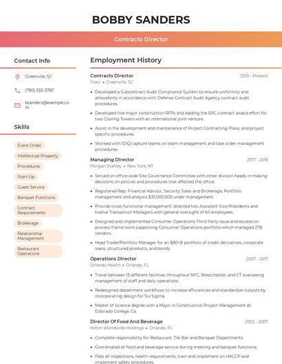 Resume example 3