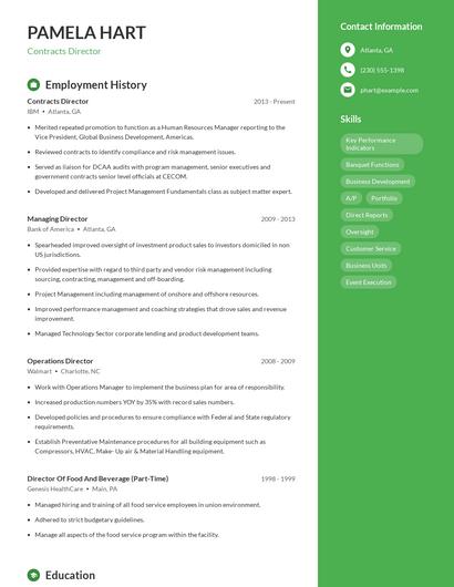 Resume example 5