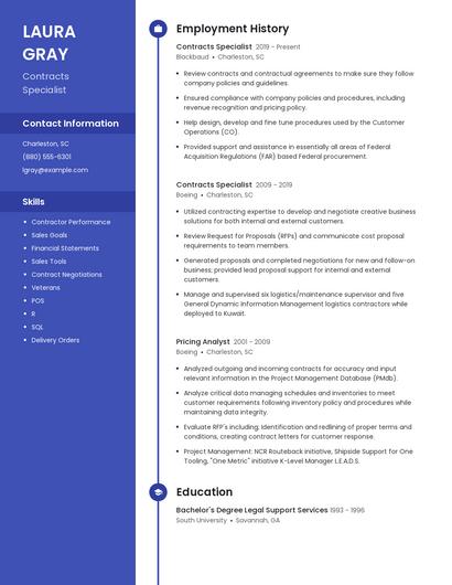 Resume example 5