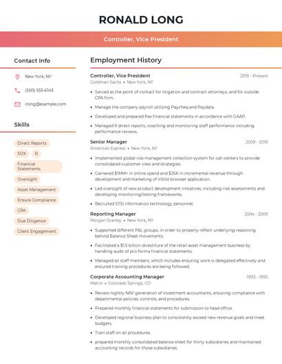 Resume example 3
