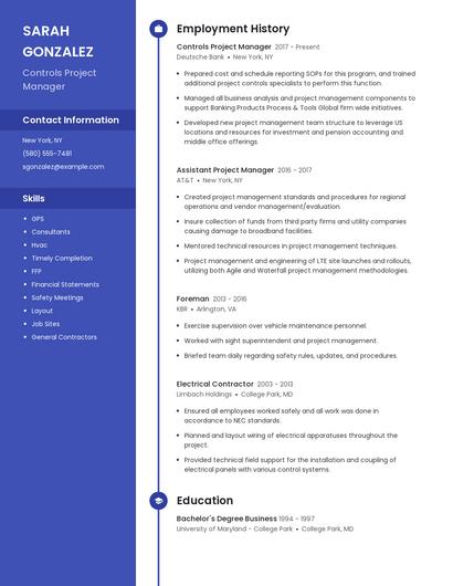 Resume example 4
