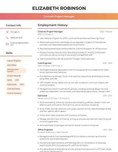 Resume example 3