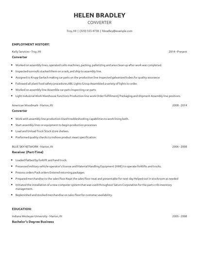 Converter Resume
