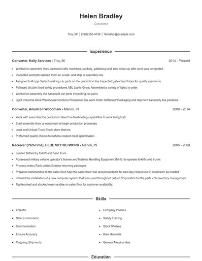 Converter Resume