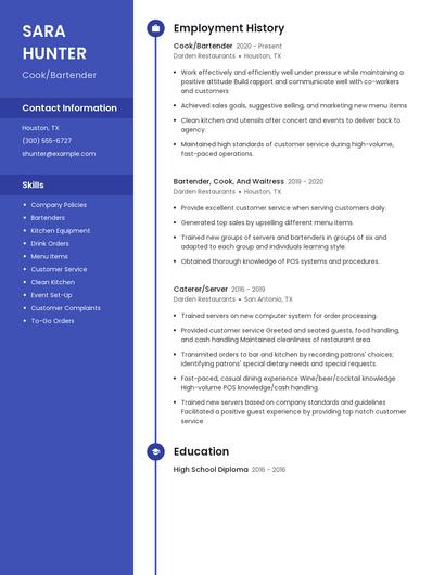 Resume example 5