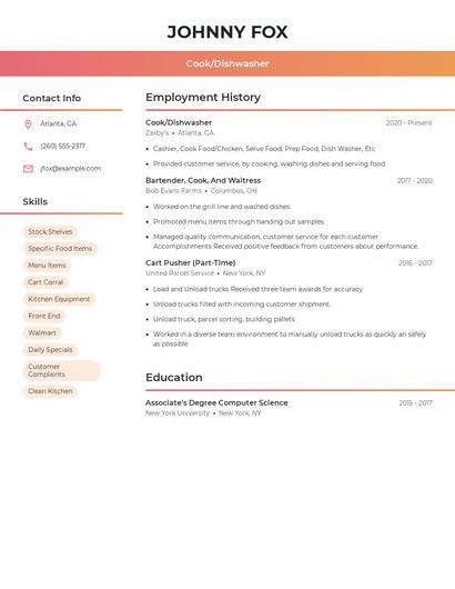 Resume example 3