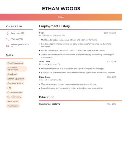 Resume example 3