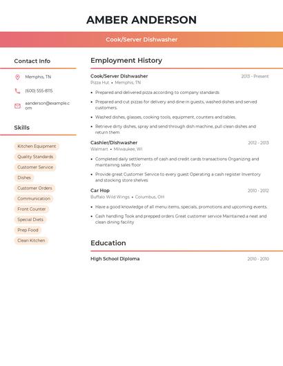Resume example 3