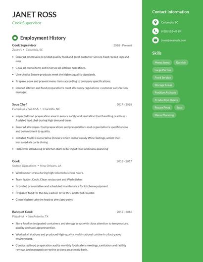 Resume example 4