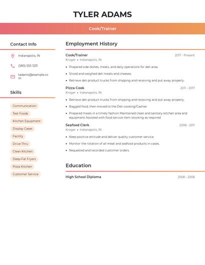 Resume example 3