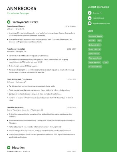 Resume example 4