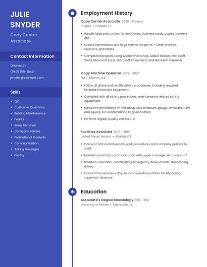 Resume example 4