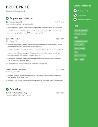 Resume example 4