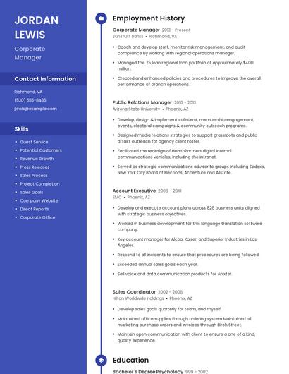 Resume example 4