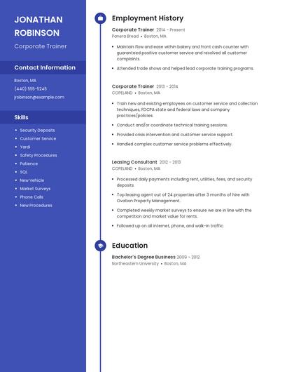 Resume example 5