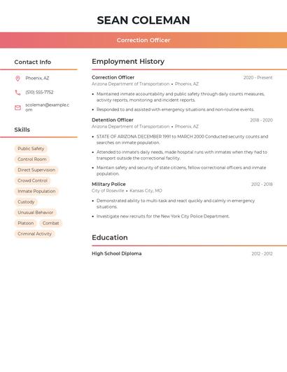 Resume example 3